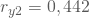 r_{y2}= 0,442